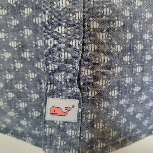 Vineyard Vines Shep & Ian Slim Fit Murray button up shirt size XL blue white - Picture 4 of 9